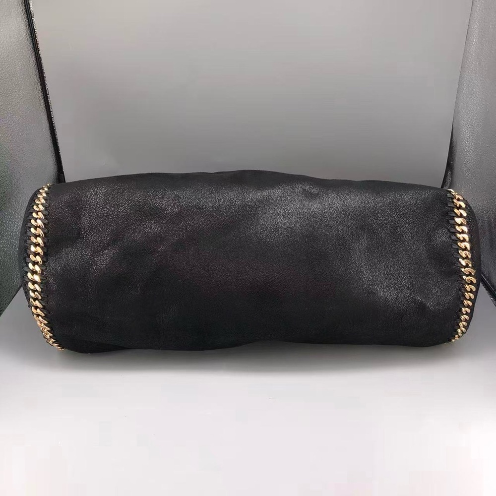 Stella McCartney 2018 Falabella Volcano Embroidered Tote Black Gold - Picture 5 of 15